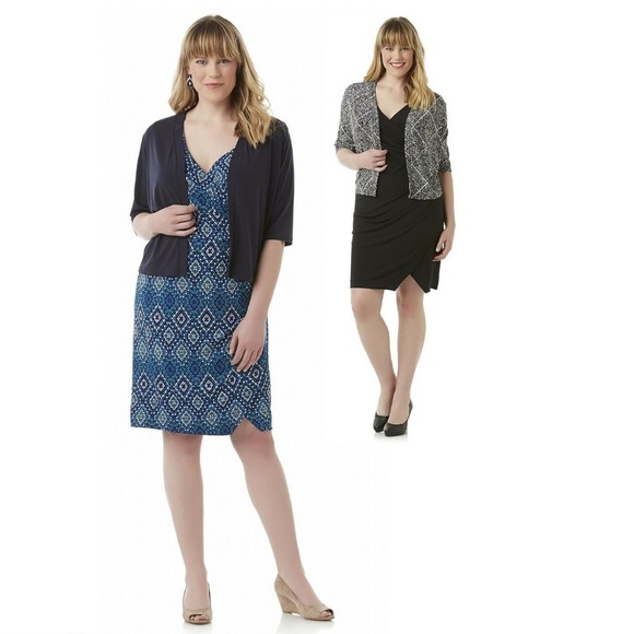 Women's Dress & Jacket set Simply Emma size 2X NEW - Picture 1 of 5